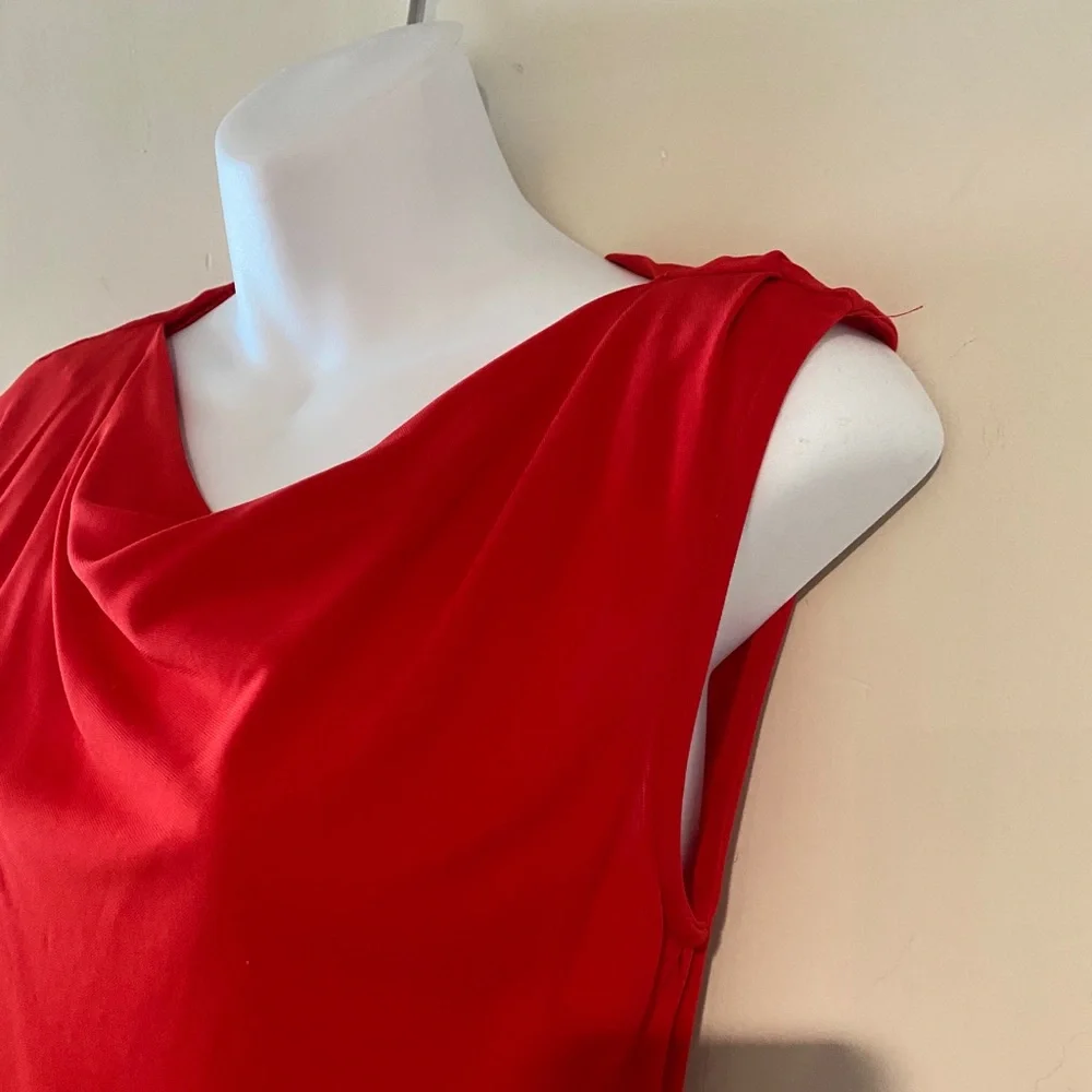bebe Red One-Shoulder Mini Dress - Picture 4 of 7